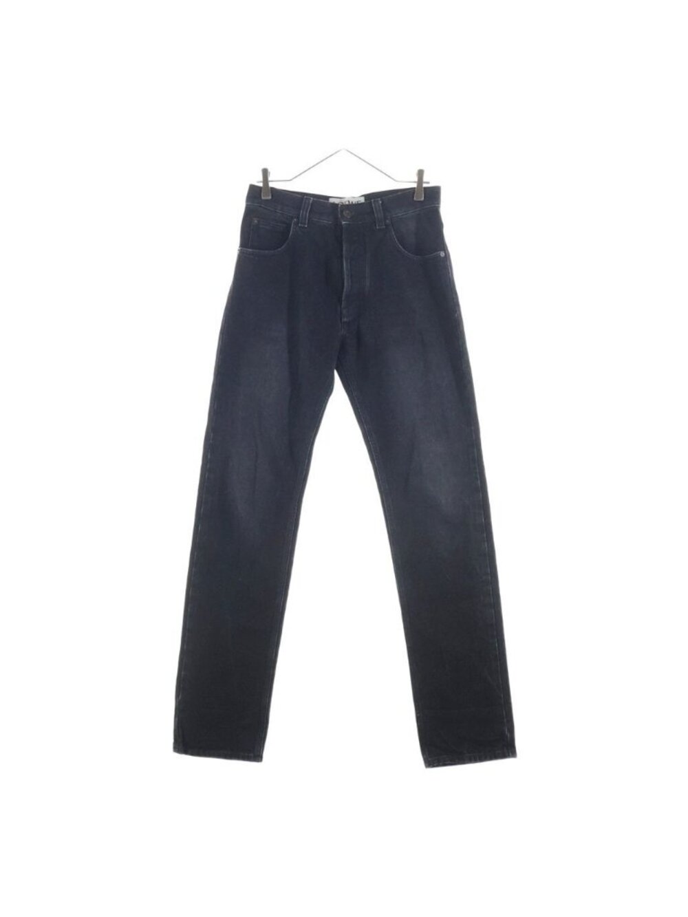 Loewe Tapered Leg Jeans Anagram Leg Denim Pants Gray